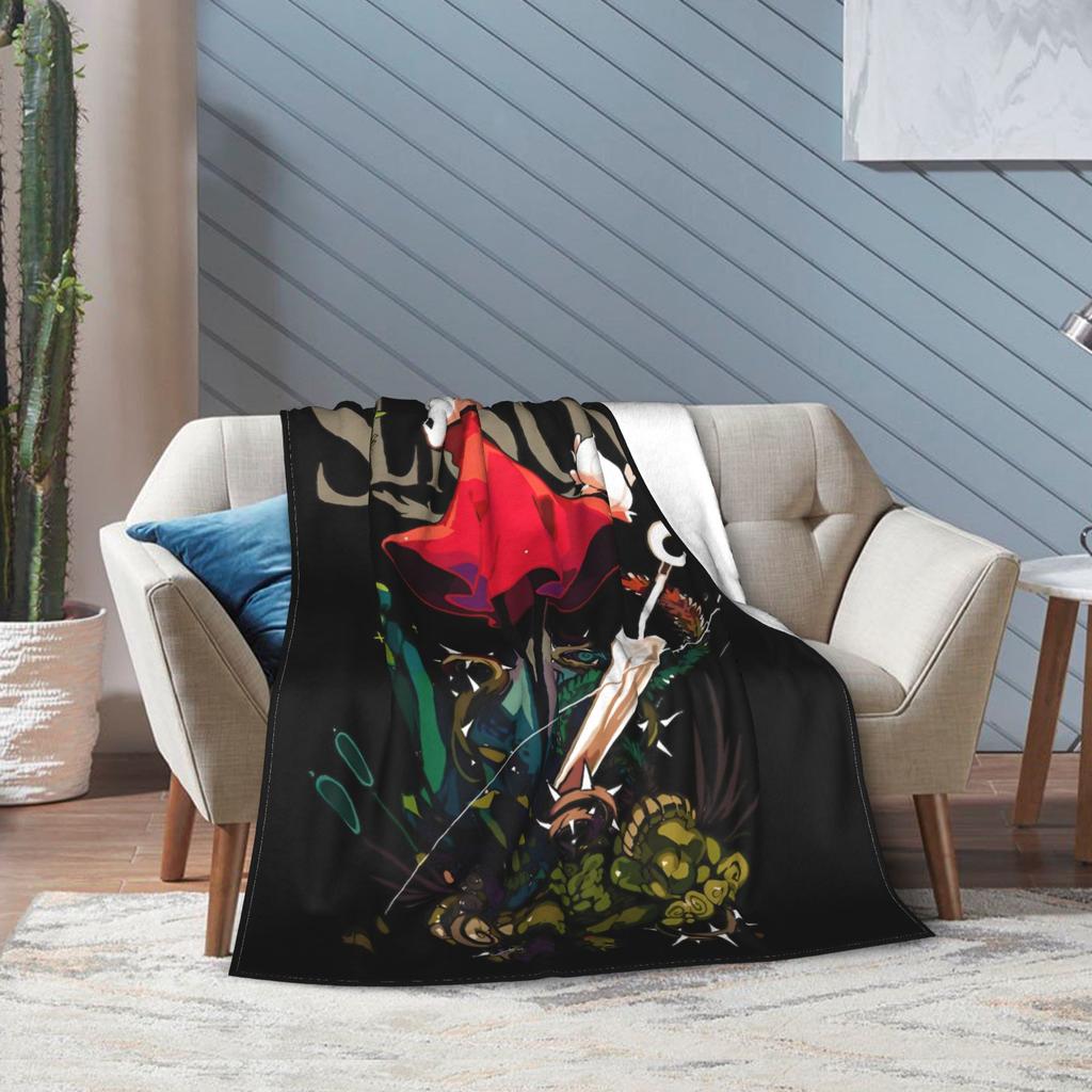 Hollow Knight Silksong Hornet Blankets Coral Fleece Plush Autumn/Winter Portable Warm Throw Blanket for Sofa Travel Rug Piece