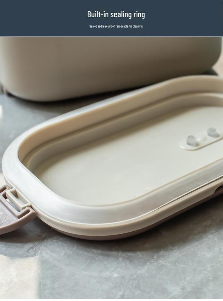 Stainless Steel Electric Heated Lunch Box - Insulated Student Bento Box