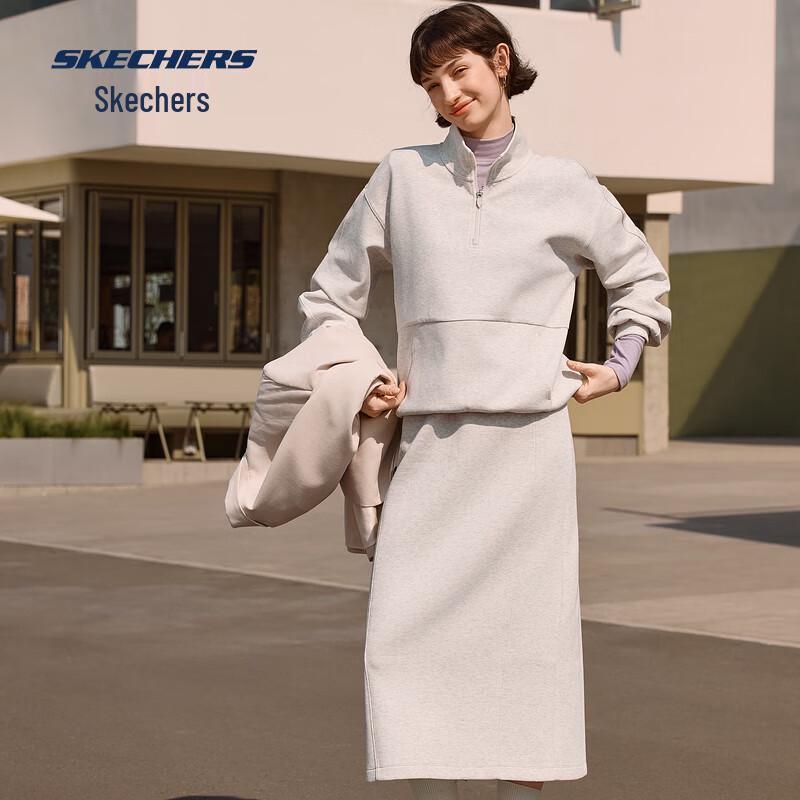 Skechers Women's Loose Fit Stand-Up Pullover Sweatshirt L325W031