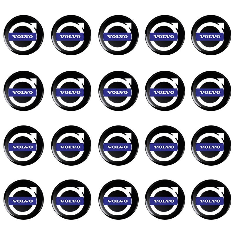 Car Remote Key Sticker Aluminum Emblem Decoration Decal For Volvo XC90 XC60 XC40 V40 V50 V60 S40 S50 S60 S70 S80 S90 240 C70 FN Vnl Truck