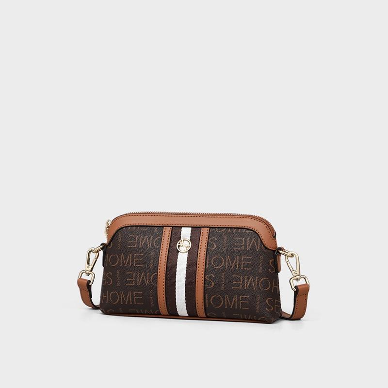 2025 Fall/Winter New Women's Bag Crossbody Bag Single Shoulder Fashion Small Bag Shell Bag Vintage Pattern Mom Bag Women's Bags
