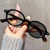 Retro Small Frame Presbyopia Photochromic Glasses Oval Frame Green Tortoiseshell Reading Glasses Anti Blue Light Eyewear