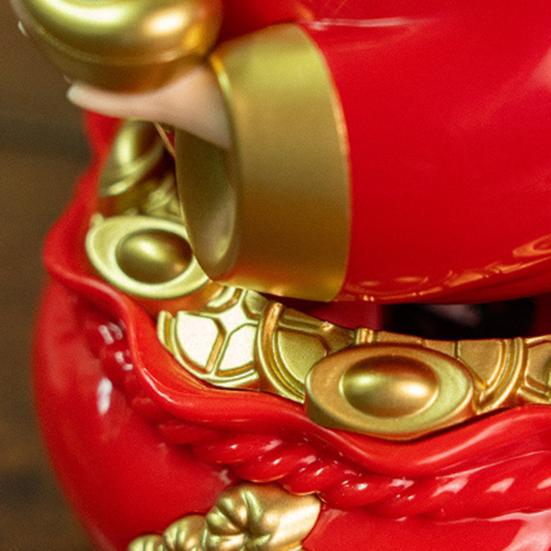 God of Wealth Ornament Holding Golden Ingot Money Bag Solar Fortune God Figurine Statue Chinese New Year Spring Festival Desktop Decoration