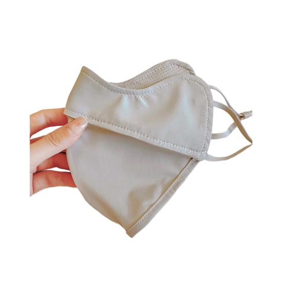 Face Guard UV Protection Soft Ice Silk Face Guard with Adjustable Elastic Ear Straps Lightweight Quick-Drying Sun Protection Face Guard