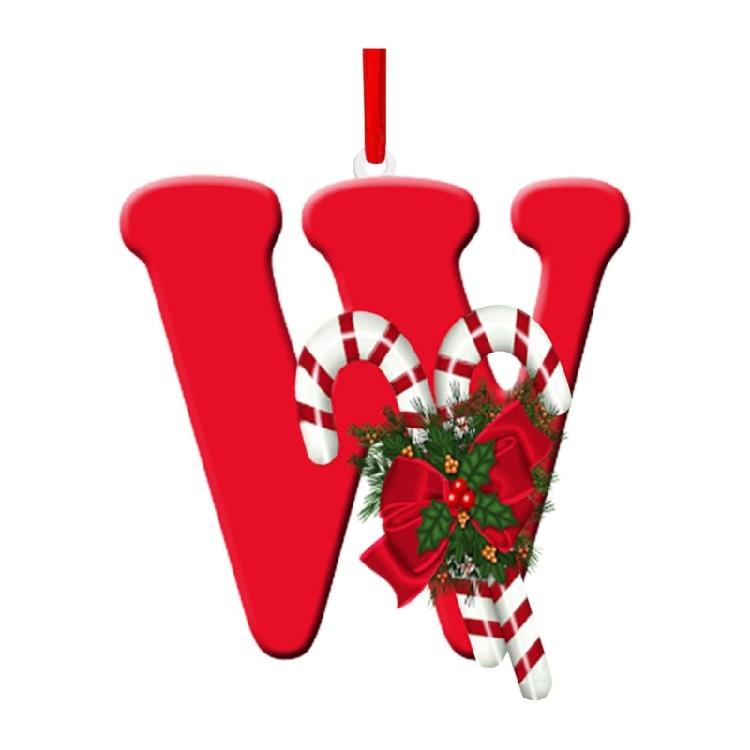 Акриловое рождественское украшение-буква 26 букв, Праздничное украшение