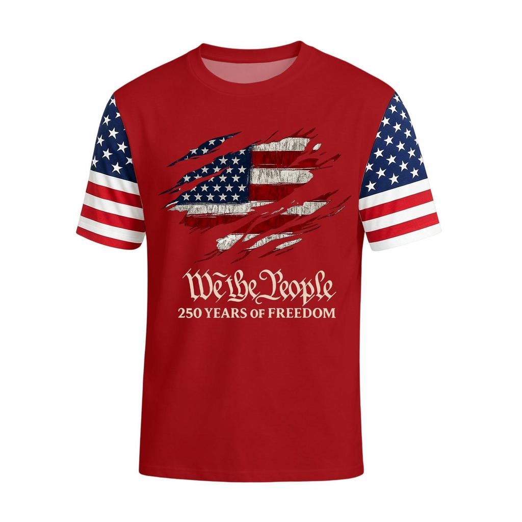 Men's Casual Round Neck Lightweight Breathable Short-Sleeve Top