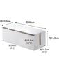 Yamazaki Cable Box Web W40 x x Power Cable 2707 Large, White, Approx. D15.5 H14.5cm, Strip, Storage,
