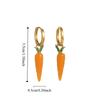 Jewelry Accessories Fruit and Vegetable Earrings Lip Starfish Charms Ear Buckle Alloy Dripping Oil Enamel Hoop Earrings Girls