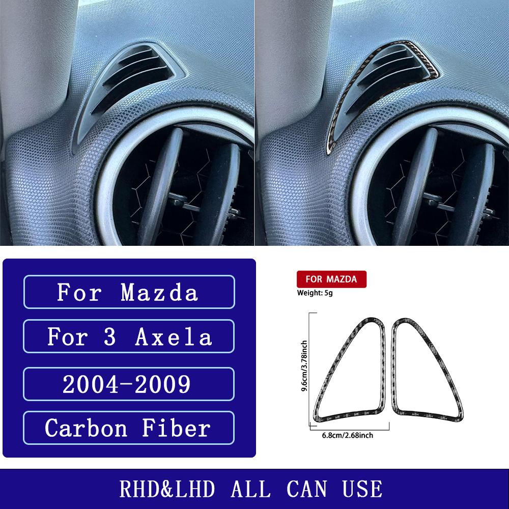 For Mazda 3 Axela 2004-2009 Carbon Fiber Instrument with demisting air vent panel Car Accessories Interior Decorative Stickers sfqjm77