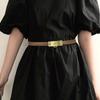 Neues Sommerkleid mit dünnem Gürtel, Business-Stil, beidseitig, zweite Schicht, dünner Damen-Gürtel mit Jeans und Freizeithosen