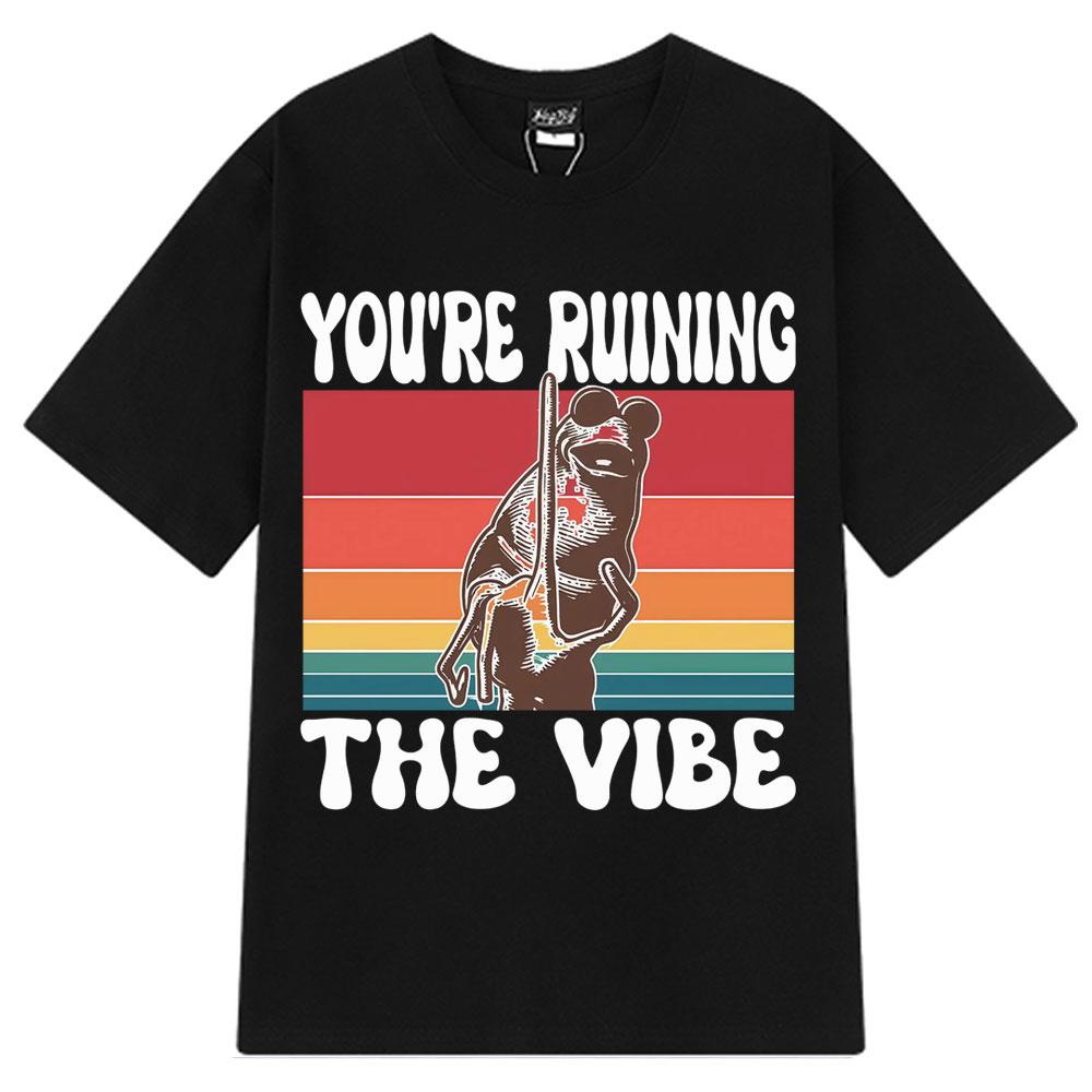 

Funny Marcus The Worm You re Ruining The Vibe Funny T-Shirt Men Women Harajuku T-shirt Loose and Casual Hip-hop Cotton T-shirts 3XL