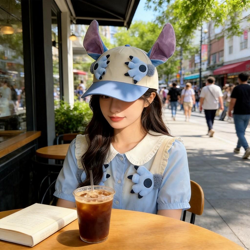 Stitch Nick Wilde Cartoon Baseball Cap With Sunshade For Kids And Teens
