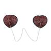 Sexy Silicone Sexy Silicone Crystal Nipple Cover with Metal Chain Pasties Bra for Nightclub Nipple Cover with Metal Chain Pasties Bra for Nightclub