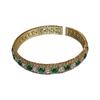 Emerald Diamond Open Bracelet, Niche Design, Korean Style Fashion Jewelry