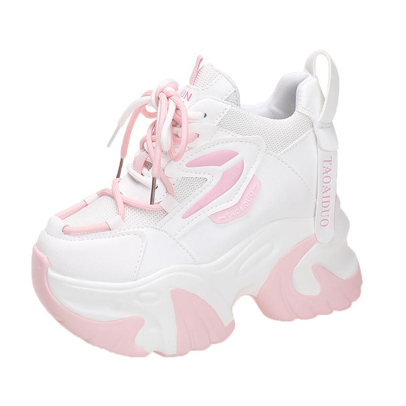 Fashion Autumn Fashion Sneakers For Women 11CM Platform Chunky Casual Shoes High Quality Woman Tenis Female Walking Trainers Thick Sole
