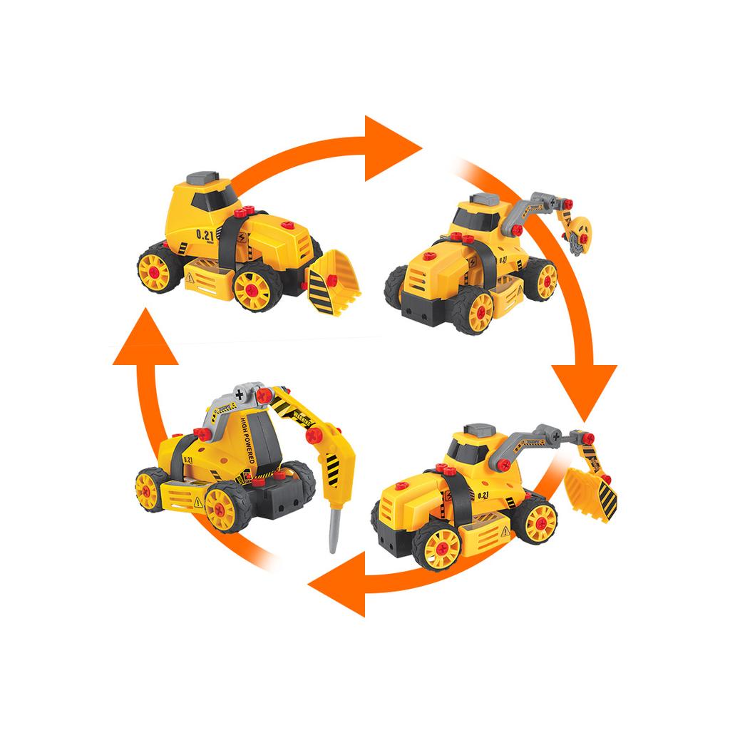 4-in-1 Excavator for Kids