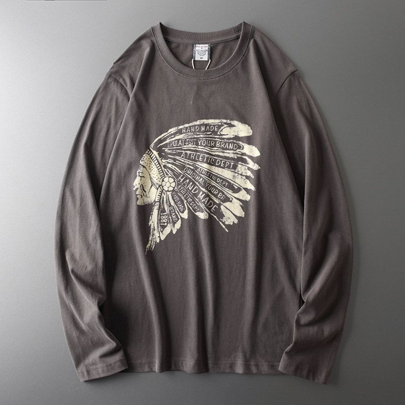 Retro Fashion Brand Export Long Sleeve T-shirt