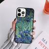 Lilac Irises Paintng Phone Case For iPhone 17 Air 14 13 12 16Pro Max 15  Plus Cover Shell Max Coque