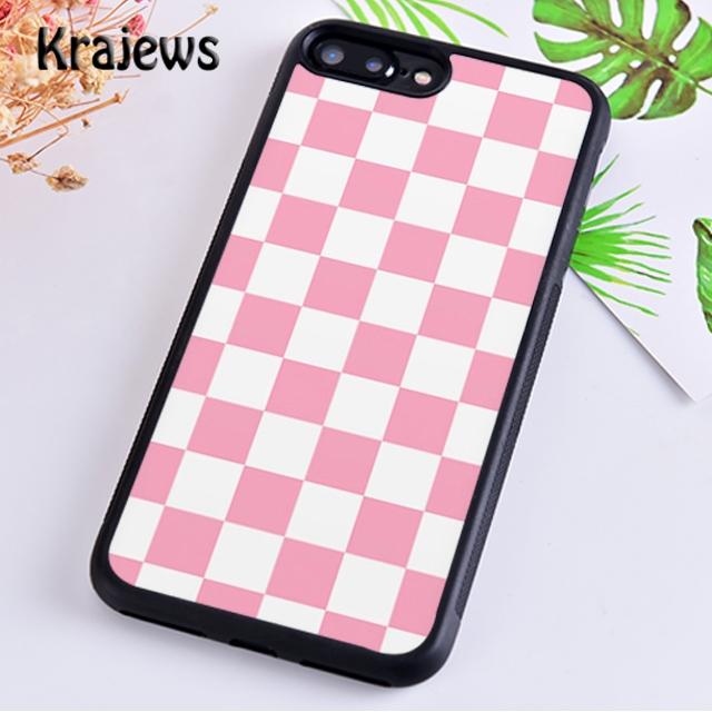 

Krajews Checkerboard Checkered For iPhone 17 Air 16 Phone Case Cover 15 14 plus 12 13 pro max coque Fundas iPhone 17pro