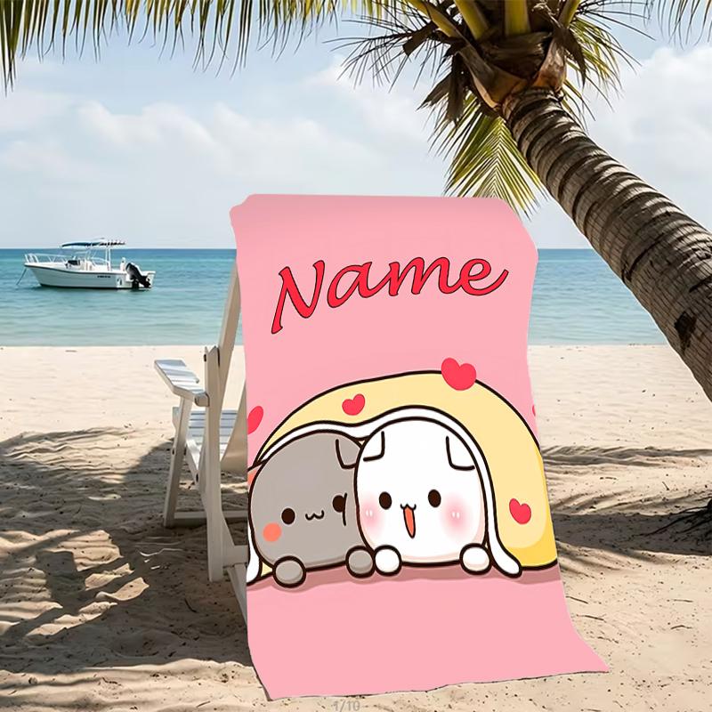 Personalisierbare Strandtücher im Bubu Dudu Design. Geeignet für den Strand, Yoga, Sport;ideal als Strandzubehör