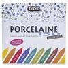 Feutres Porcelaine - Pebeo - 9 Feutres - Pointe fine - Couleurs vives - Pour enfants à partir de 10 ans