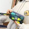 2023 Waterproof Women's Three-layer Zipper Coin Wallet Cosmetic Bag Canvas Women Purse Clutch Women's Purse Best Phone Wallet