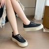 Retro Thick-soled Canvas Shoes Casual Breathable Women's Shoes for Spring and Autumn