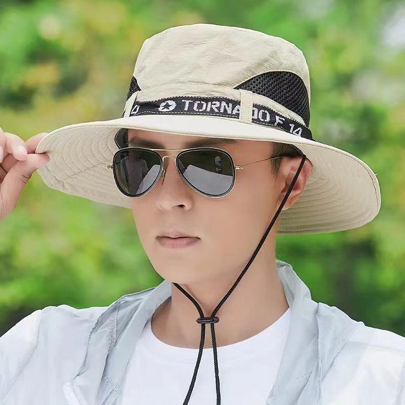Sunscreen hat men's fishing hat summer bucket hat outdoor climbing sun hat face cover UV protection sun hat