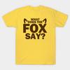 Unisex Fashion TShirt What Does The Fox Say Print TShirt Plus Size S-5XL T-Shirt 100%Cotton Tops O Neck Short Sleeve Tees