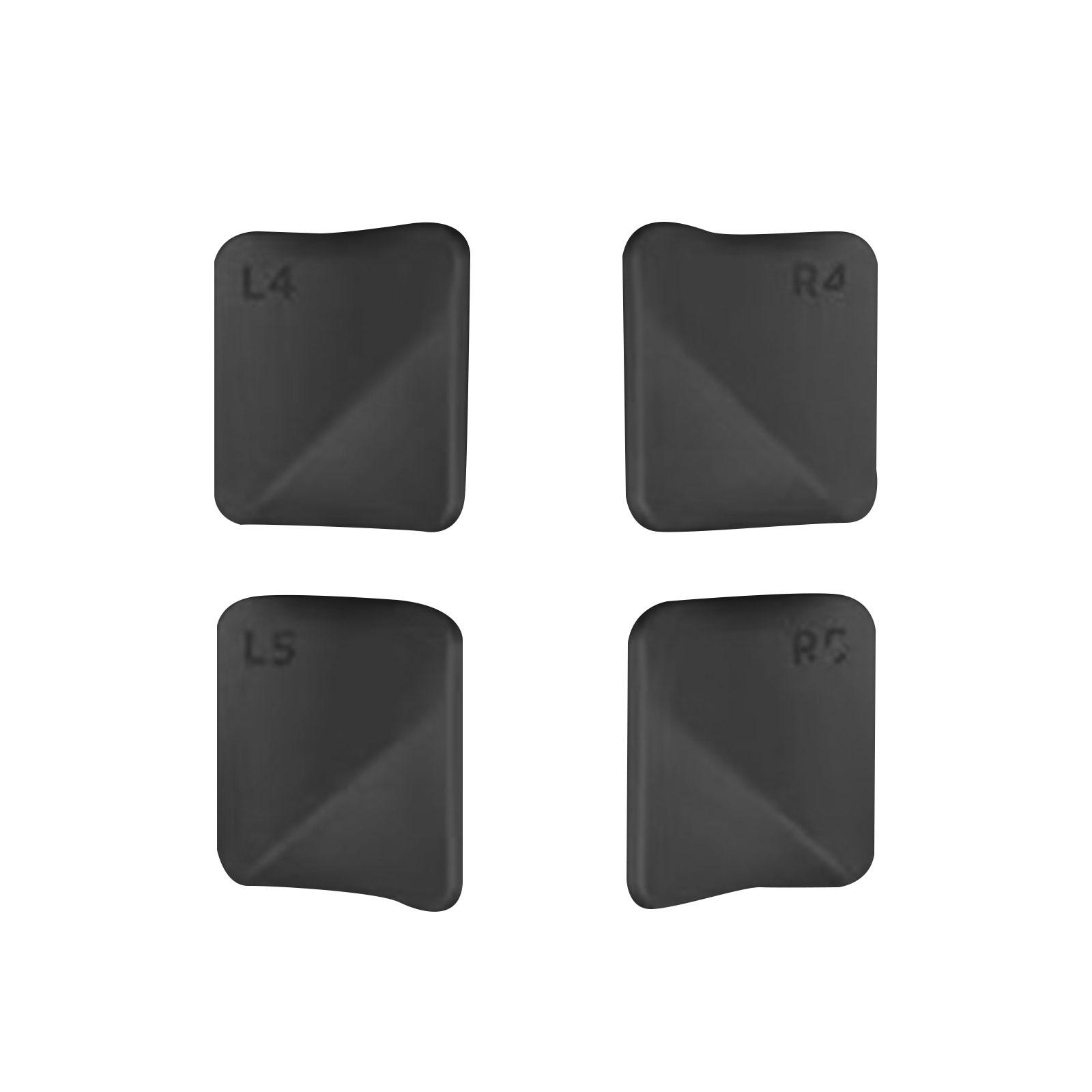 

Back Button Enhancement Set for Deck Non-skidding Pads Handle Grip for Deck Grip Backs Back Button Accessory чорний