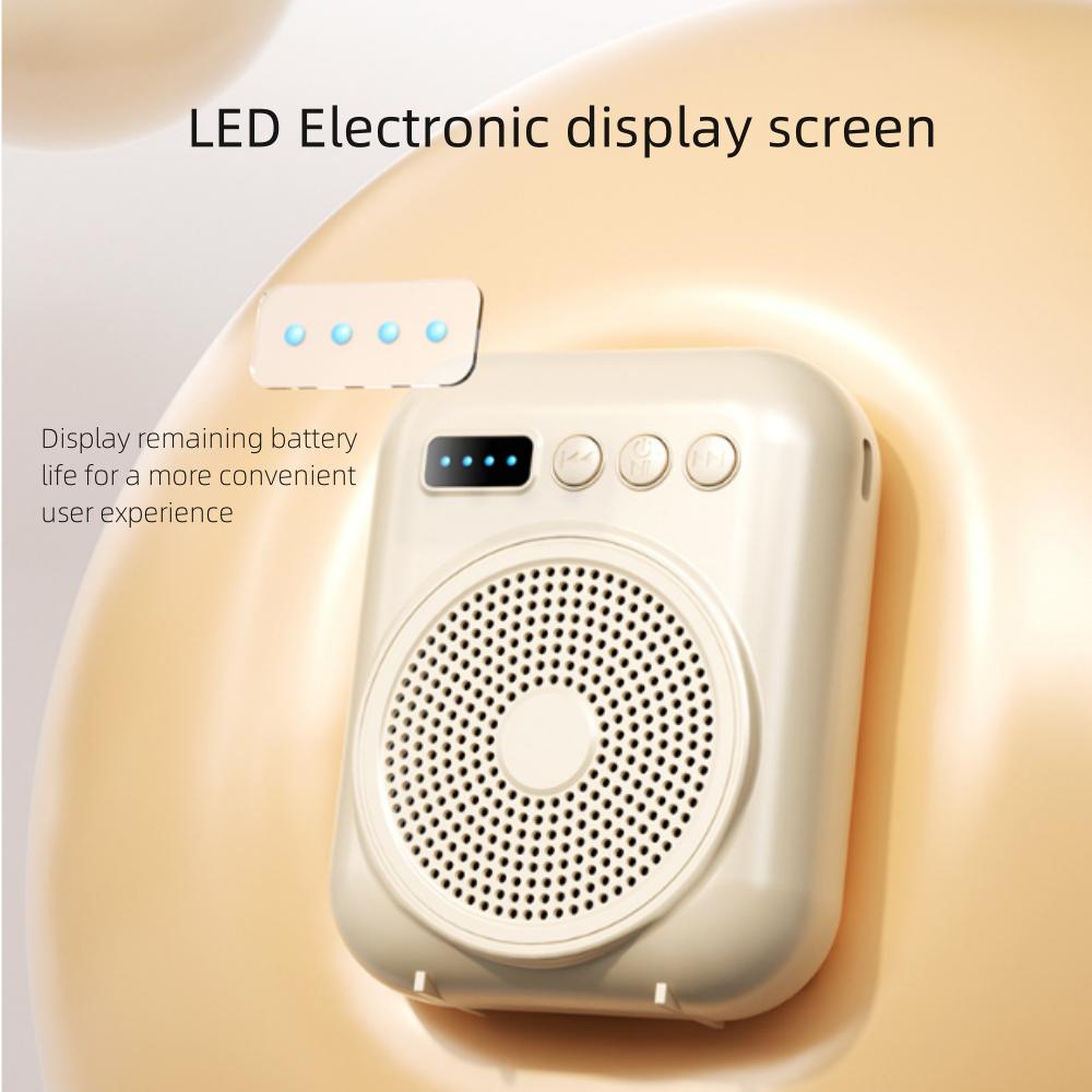 Portable Voice Amplifier Megaphone Mini Audio Speaker With Microphone Rechargeable Ultralight Loudspeaker for Teachers Teaching