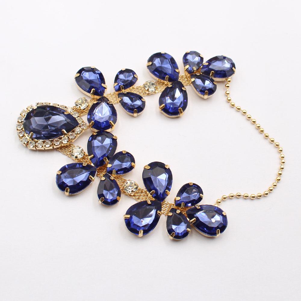 New 1 Piece 100 * 120mm Metal Summer DIY Bikini Beach Flip Flops Chain Rhinestone Decoration