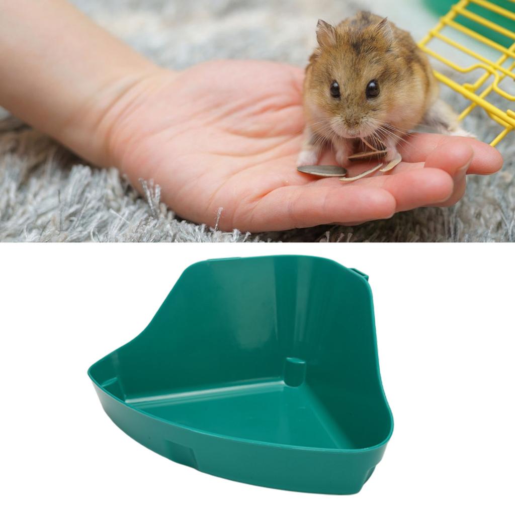 Small Animal Litter Box Fanshaped Corner Toilet Box Potty Trainer for Guinea Pigs Chinchilla Ferret Galesaur
