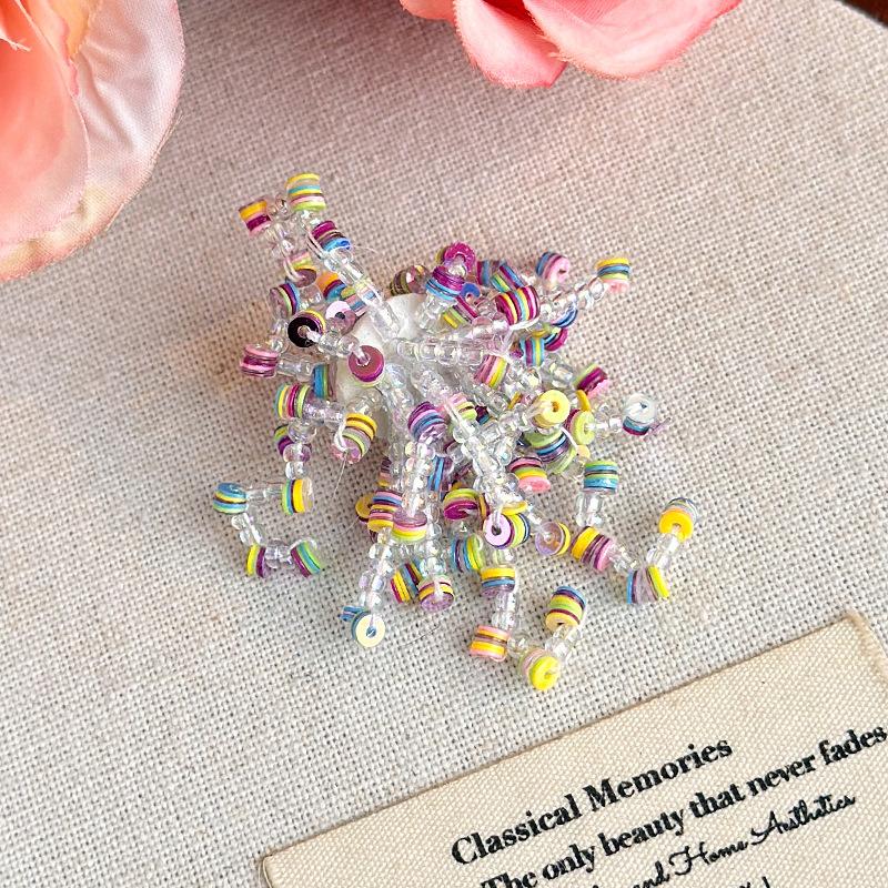 Shoe Decorations Imitation Pearl Colorful Flower Handmade DIY Beaded Shoe Buckle Shoes Decorative Accessories 2026 Fashion New