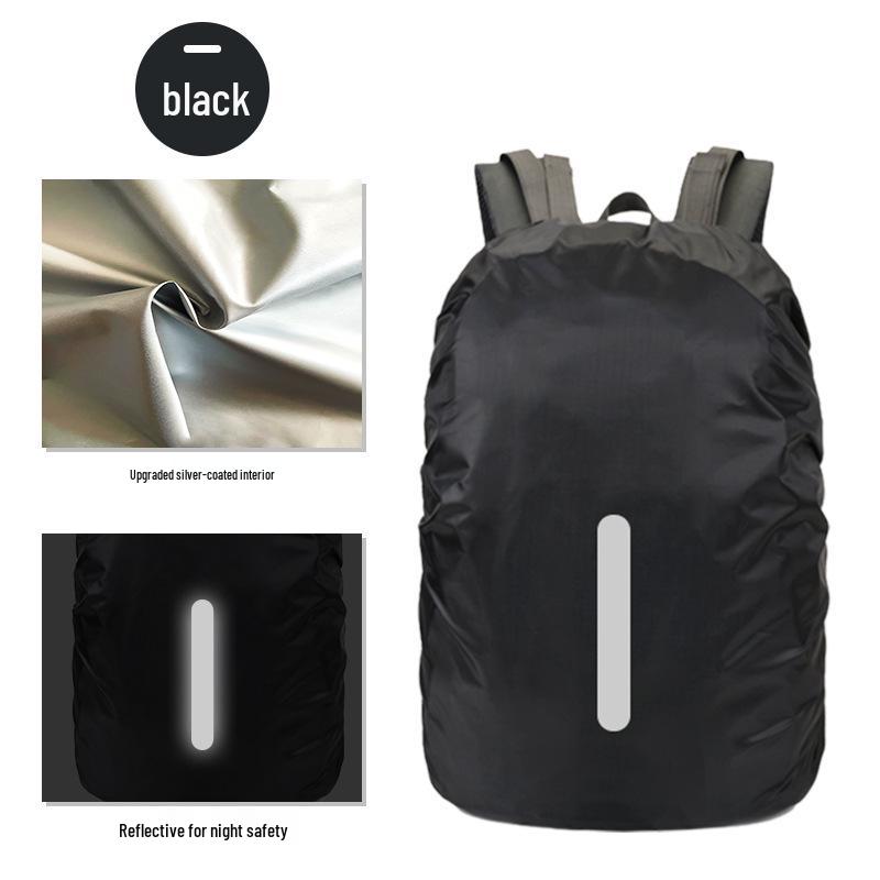 Reflektierende Wasserdichte Rucksack-Regenhülle - Schutz für Outdoor-Bergsteigen & Schultaschen.