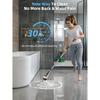 Electric Spin Scrubber,Cordless Shower Scrubber with Power Display Screen,IP68 Waterproof Bath Cleaning Brush,Adjustable Extension Handle & 2