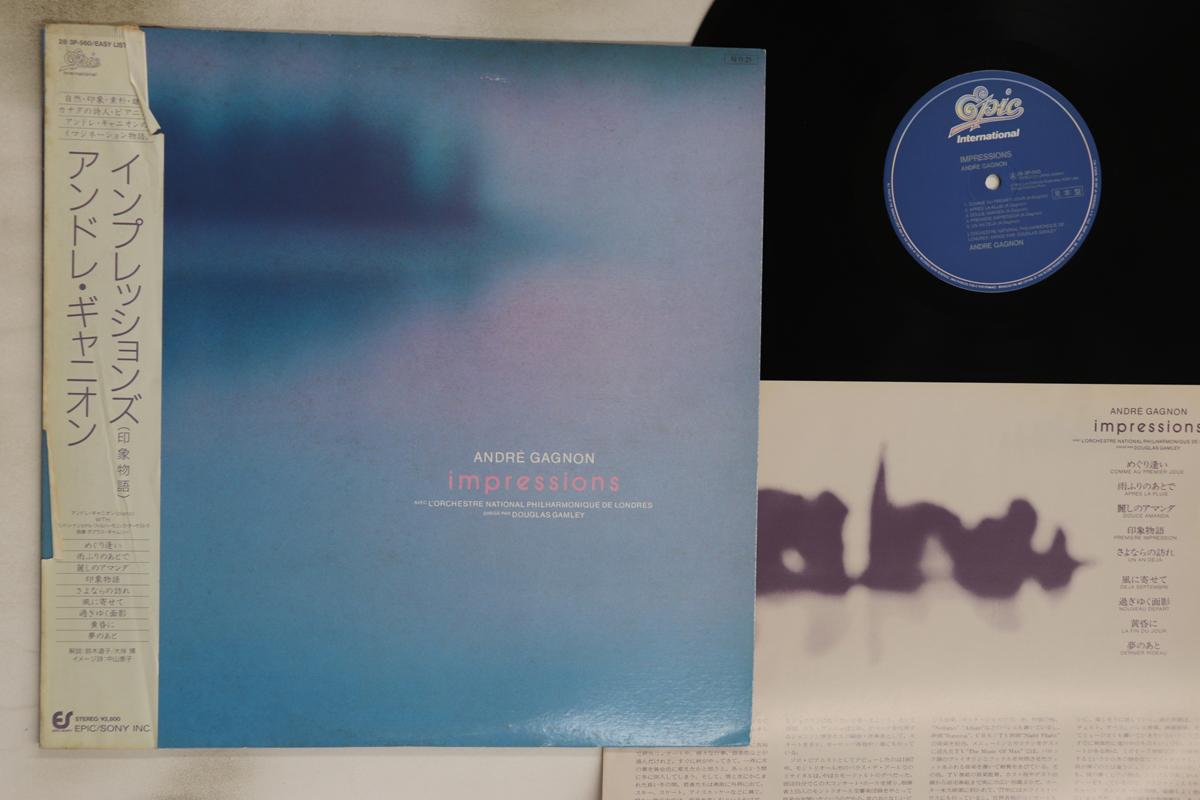 LP Record ANDRE GAGNON  Impressions 283P560PROMO EPIC Japan Obi New Age  Easy Listening Used