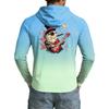 Men's UPF50+ Sun Protection Cooling Shirt Long Sleeve Hooded Outdoor Sports Fishing Stretch Lightweight Breathable Top