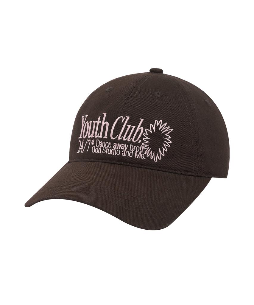 ODDSTUDIO Youth Club Embroidered Logo Ball Cap - Brown