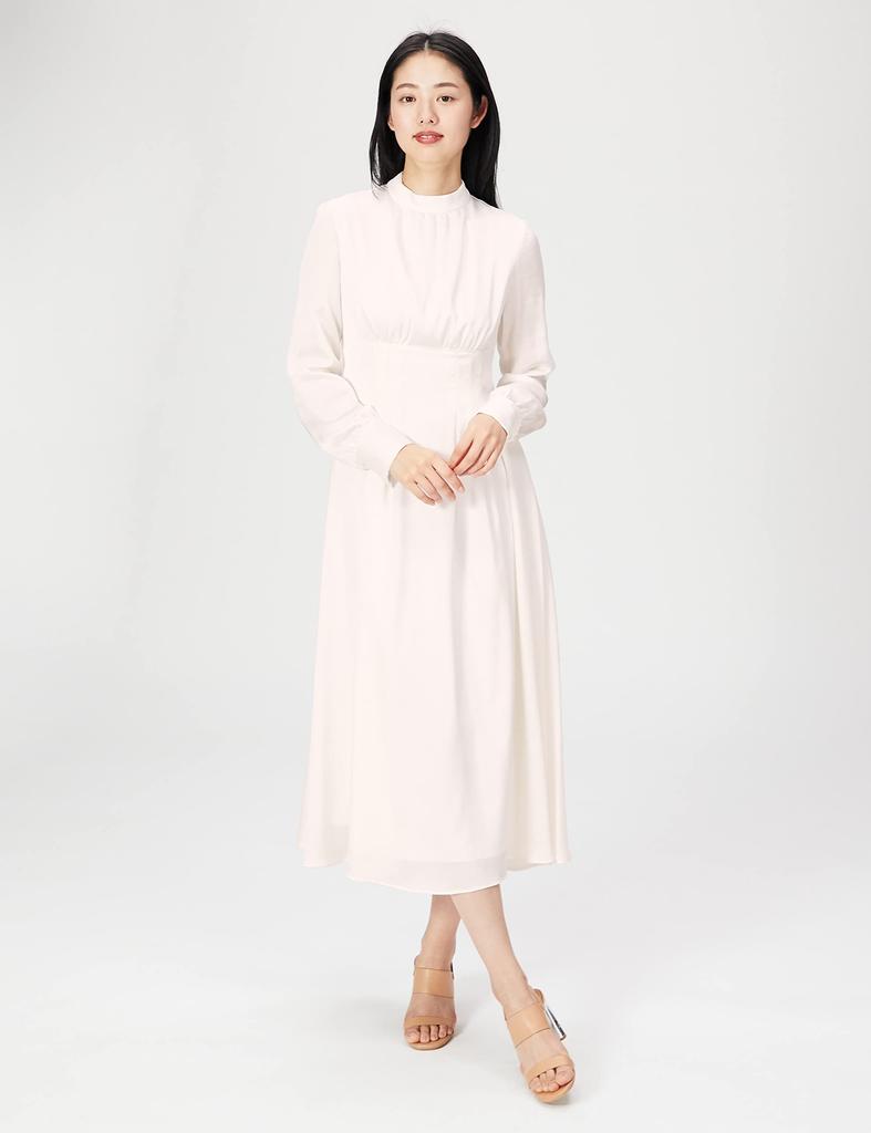 Dress with Ruffle Vest CWNO221044 BLK 36 [Selford] Women's