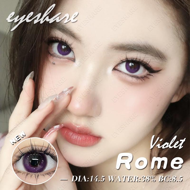 Eyeshare 2Pcs Red Contact Lenses 14.5mm Contact Lenses Big Doll Eye Color Iris For Eyes Natural Cosmetics Annual Contacts