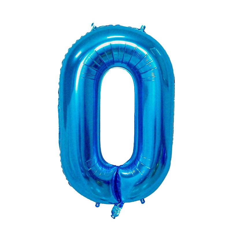 32-Inch Gradient Color Aluminum Foil Number Balloons - US Version