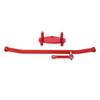 RC Aluminum Steering Link Tie Rod Servo Mount Base Set for LOSI LMT 4WD Solid Axle 1 8 Monster TruckRed