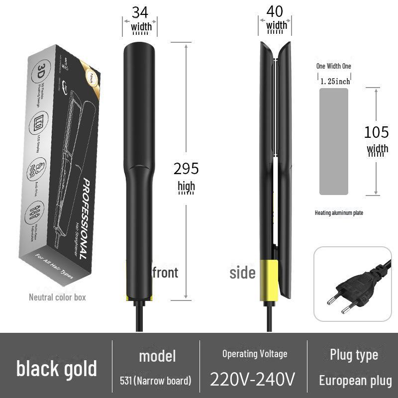 

Широкий двухцелевой выпрямитель и щипцы для завивки волос — салонное качество, высокая температура 531 narrow board European standard 220V