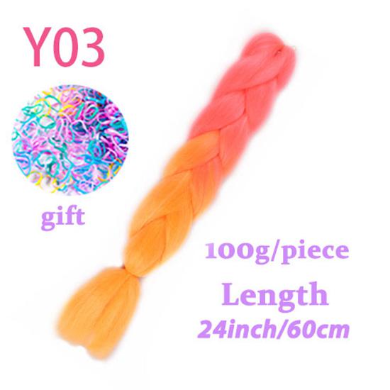 Synthetic Crochet Braids In Jumbo Braiding Hair 24 Inch 100g/pcs Pure Color In Hair Extensions