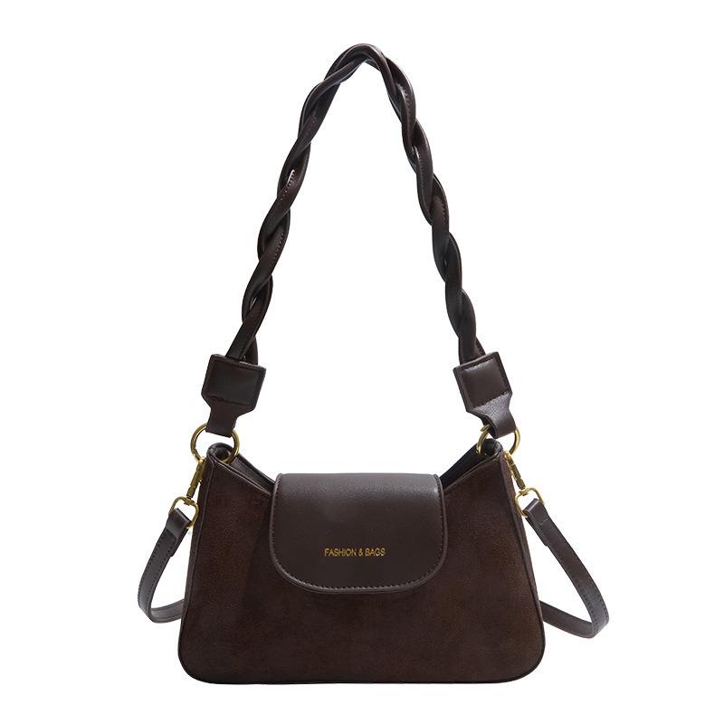 Niche design contrasting colors, new fashion women's bags, retro summer armpit bags, personalized shoulder crescent bags
