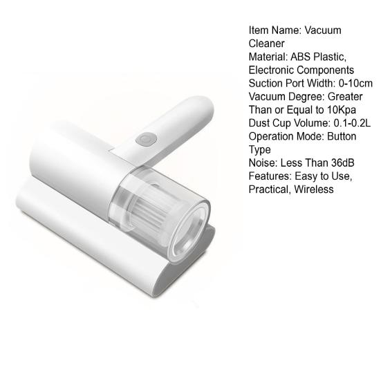 Handheld Vacuum Cleaner Strong Suction 12KPa Rechargeable Wireless Handheld UV Vacuum Cleaner with HEPA Filter