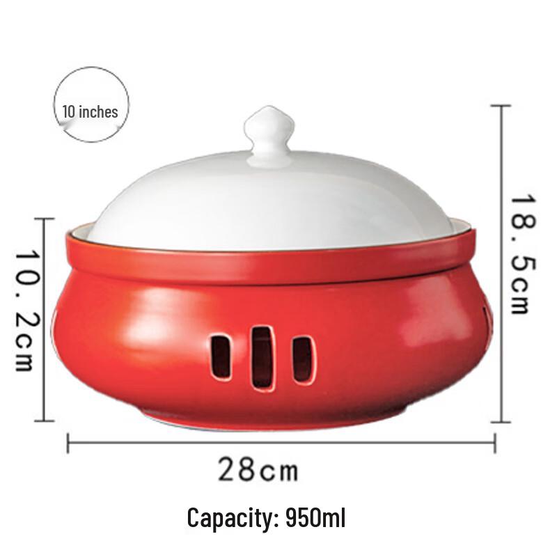 Ceramic Warming Plate with Candle Heating Stove