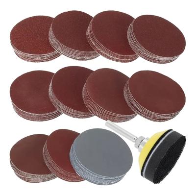 100 st 1 tum/25 mm slipskivor Pad Sander Disk Kit Slipmedel Polish Pad Plate Sandpapper Sortiment för roterande verktyg