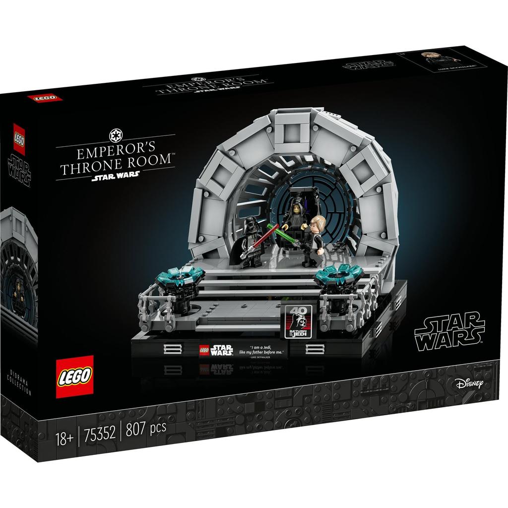 LEGO Star Wars Emperor's Throne Room Diorama Toy Block Men Women Space 75352